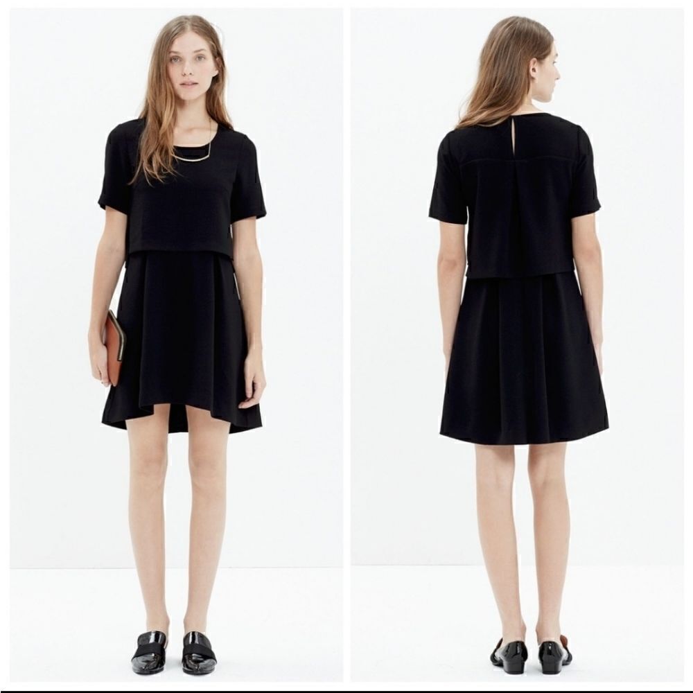 Madewell Black Folio Dress Size 8 B6353